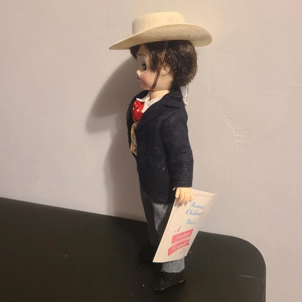 Madame Alexander Rhett Butler Doll Unisex‎ 11in Navy Blue/Grey Vintage